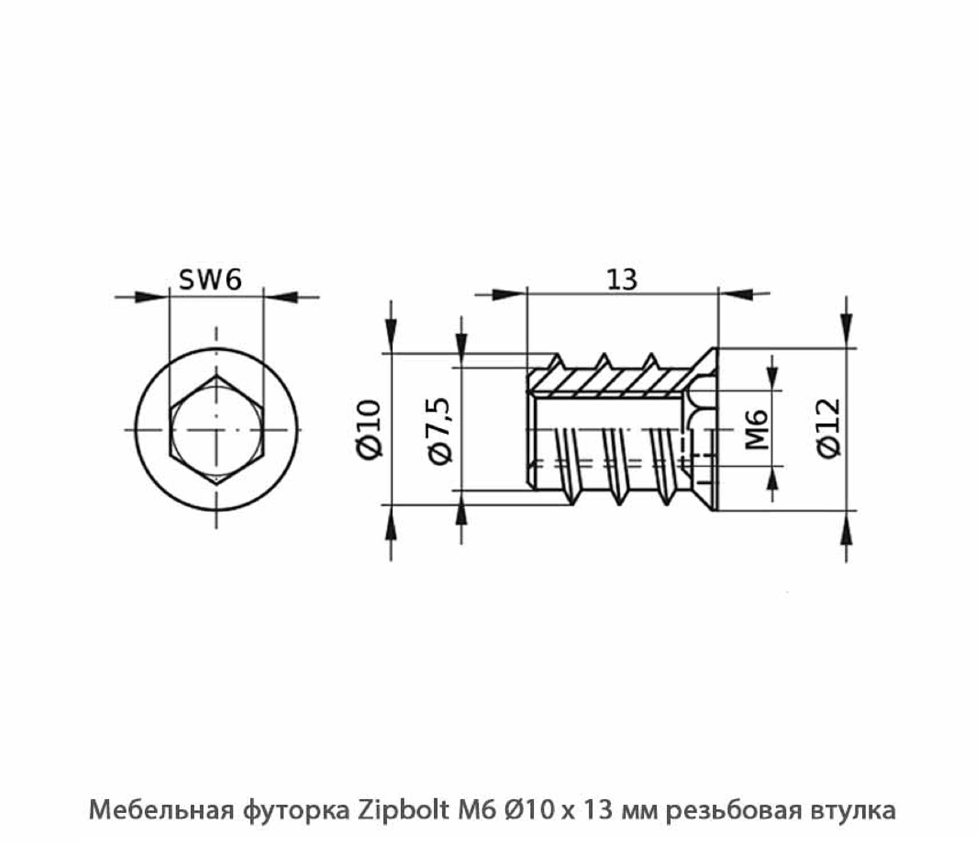 Мебельные футорки - Футорка мебельная купить, металлические, пластиковые, резьбовые, с внутренней резьбой - Москва, СПБ, Курск