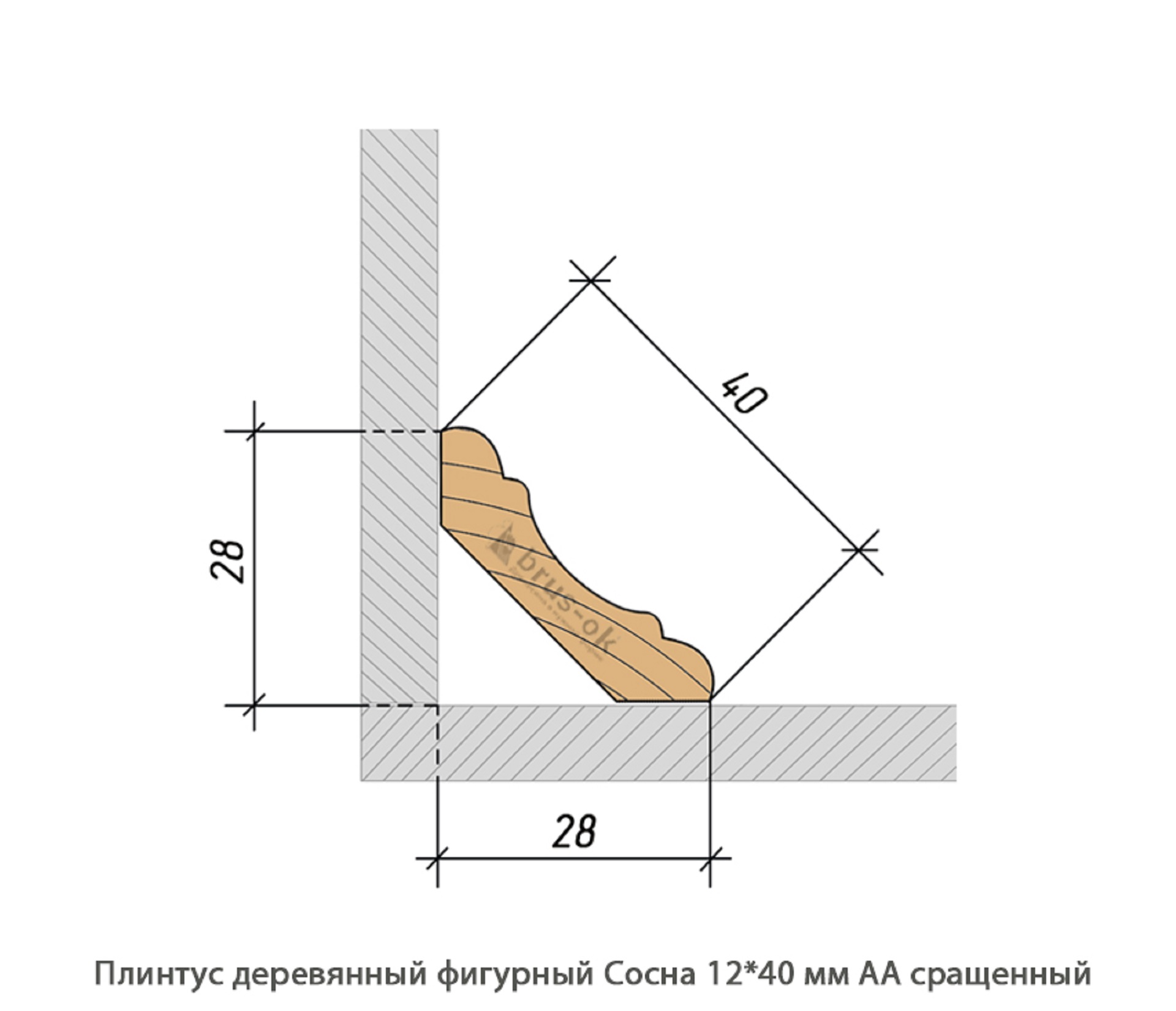 Плинтус деревянный - Плинтус деревянный купить, для пола и потолка - по лучшим ценам - Москва, СПБ и Курск