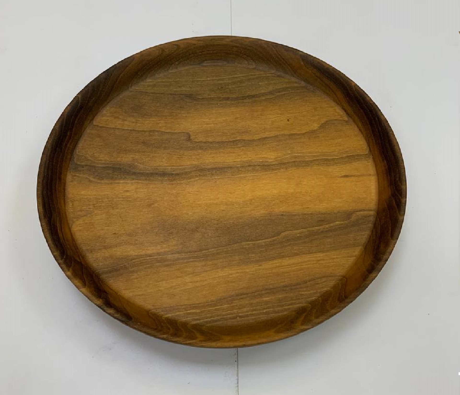 Поднос круглый / Орех / масло-воск / 20 * 230 * 230 мм