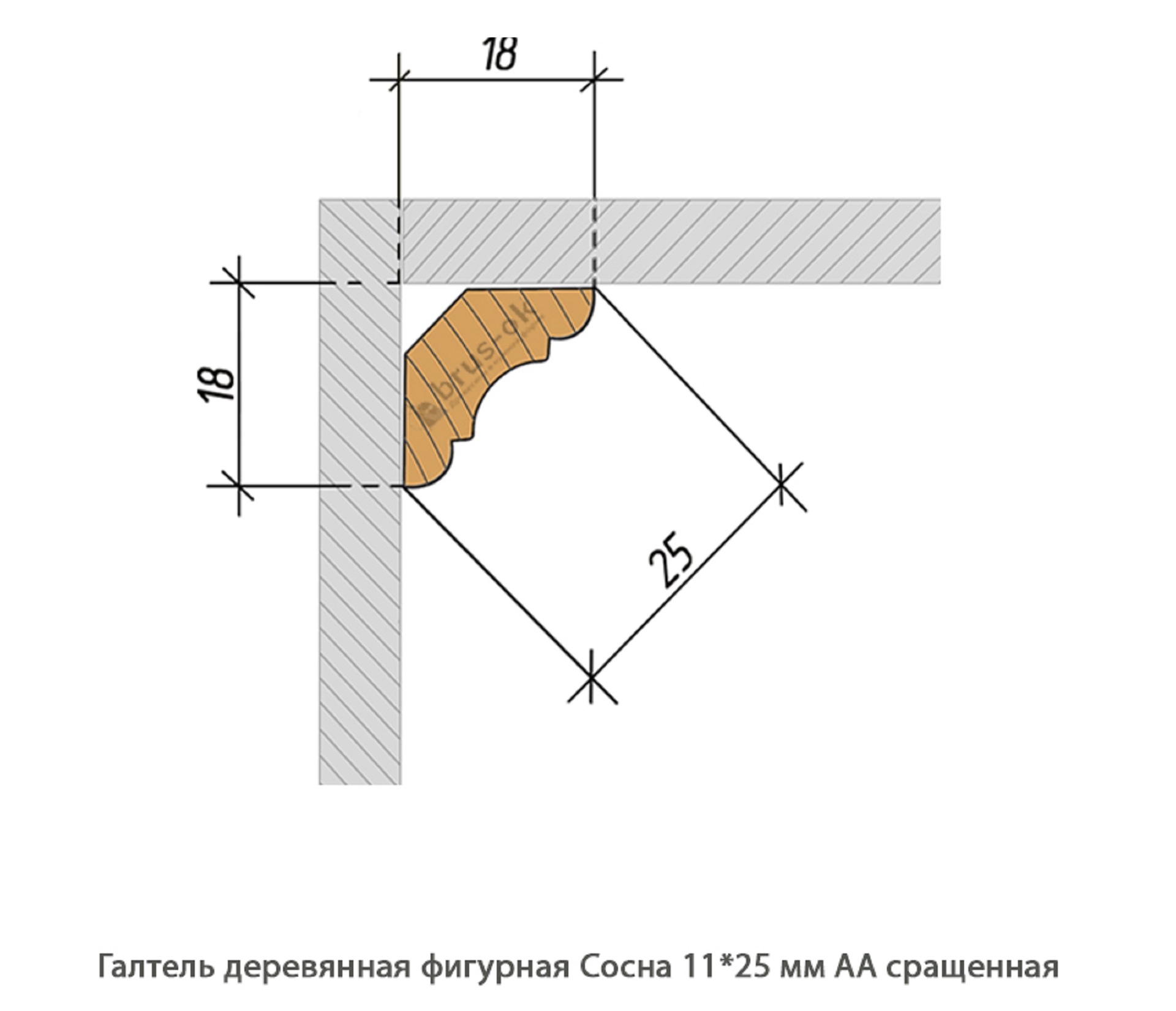 Галтель деревянная - Галтель деревянная купить в Москве, СПБ, Курске