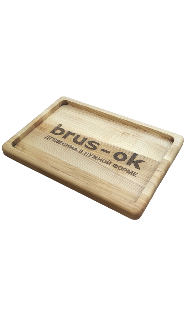 Поднос прямоугольный  / Дуб / масло-воск / 25 * 210 * 310 мм