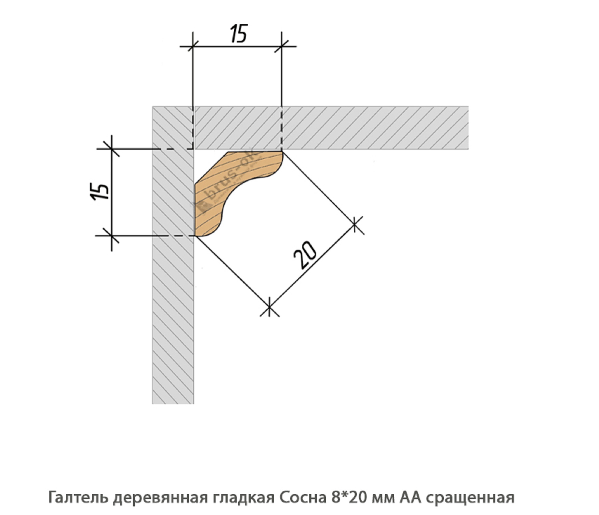 Галтель деревянная - Галтель деревянная купить в Москве, СПБ, Курске
