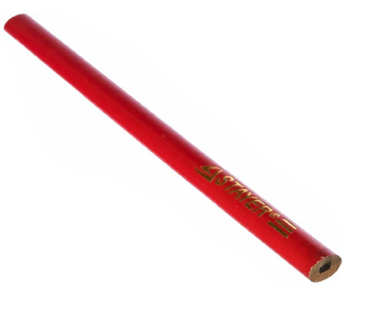 Карандаш плотницкий Stayer / овальный / HB - красный  / упак. 1 шт