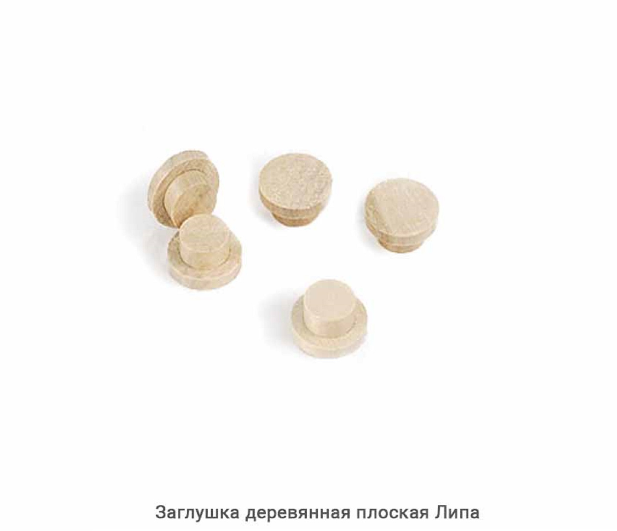 Заглушка деревянная плоская Липа