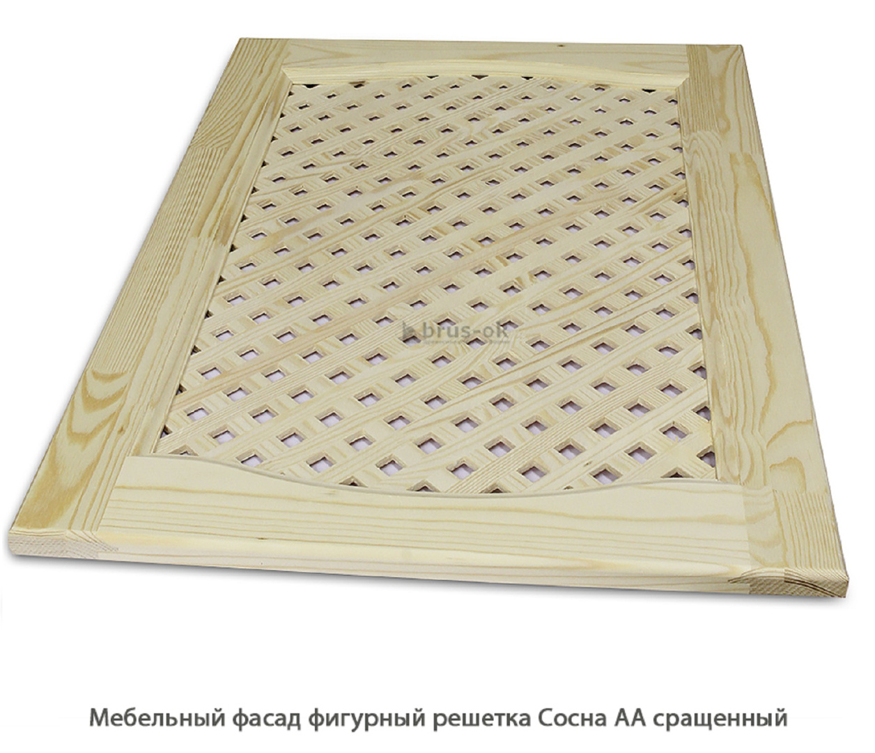 Мебельный фасад фигурный решетка Сосна АА сращенный / 18*596 мм