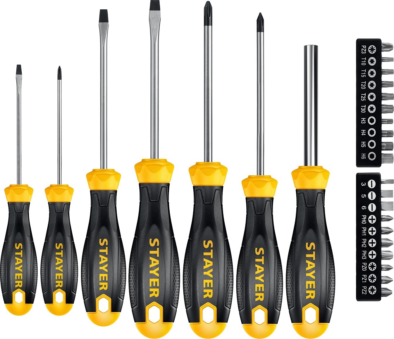 Набор отверток Stayer Hercules-K27 / рукоять.двухкомпонентная