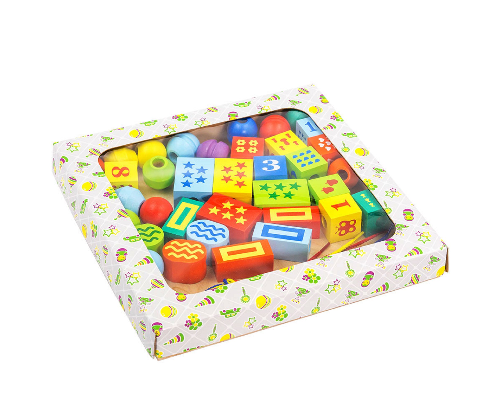 Деревянный конструктор «Конструктор шнуровочка» / 25 * 265 * 265 мм