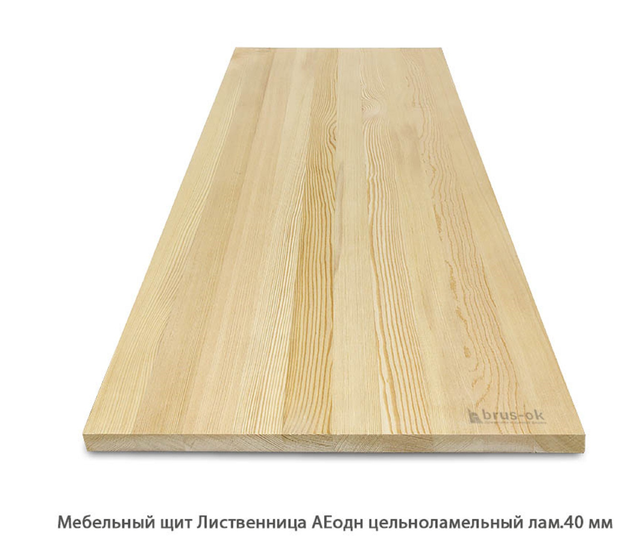 Мебельный щит Лиственница цельноламельный 20мм.