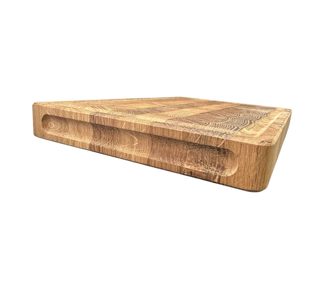 Разделочная доска торцевая  / Дуб / масло-воск / 30 * 200 * 300 мм
