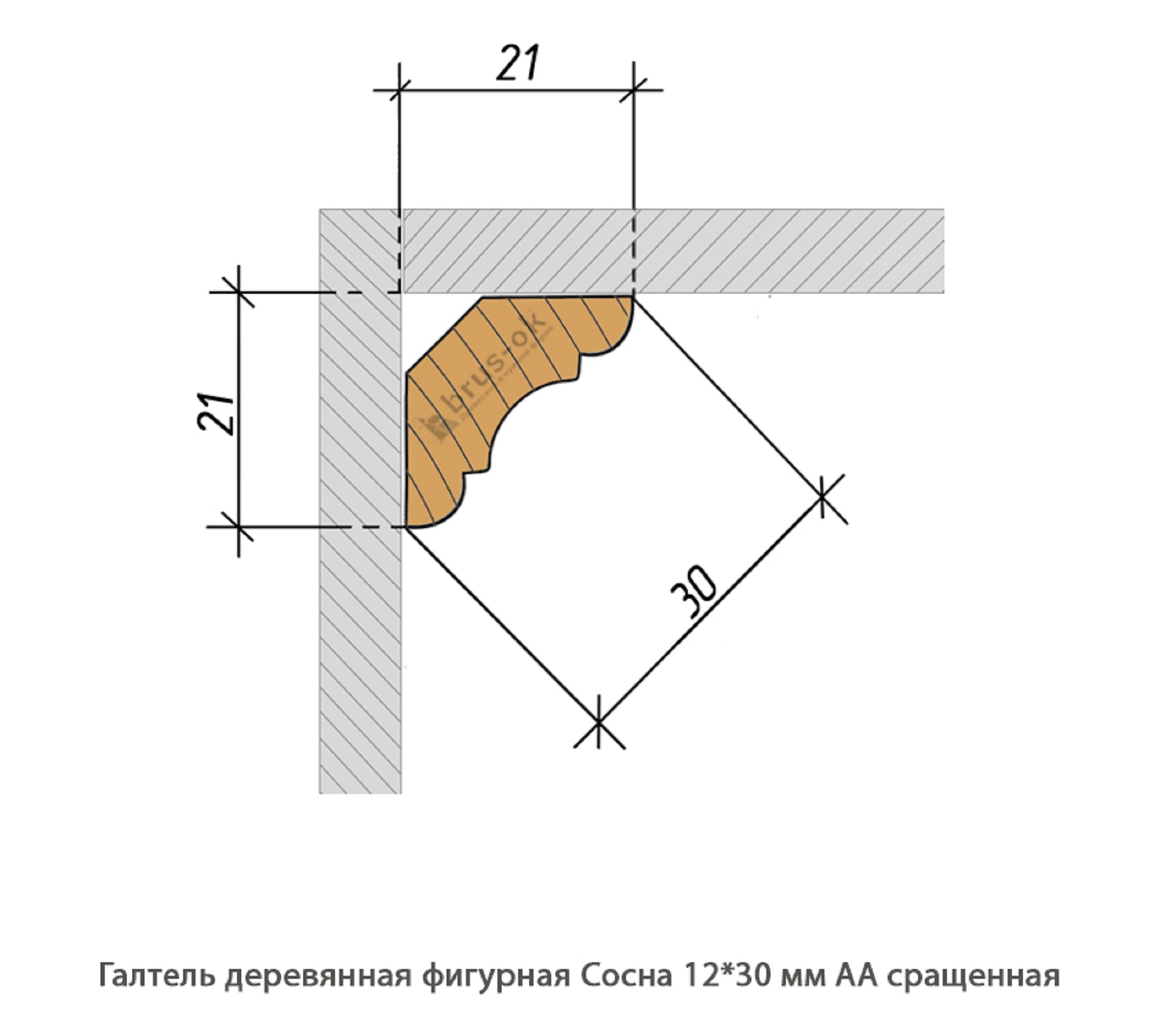 Галтель деревянная - Галтель деревянная купить в Москве, СПБ, Курске
