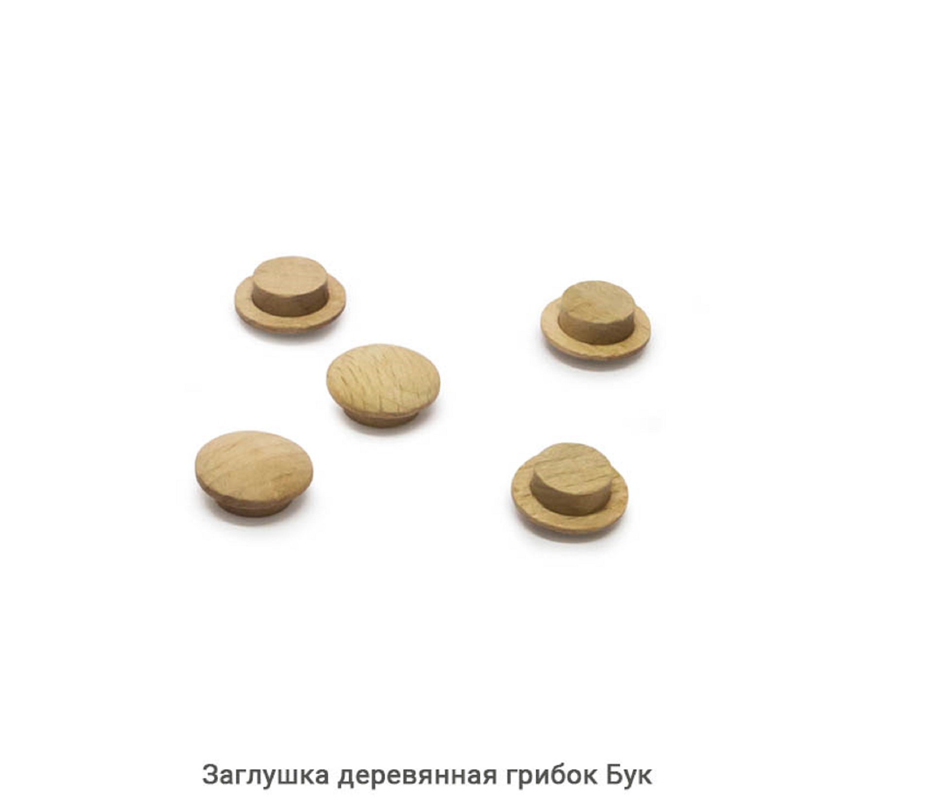 Заглушка деревянная грибок Бук