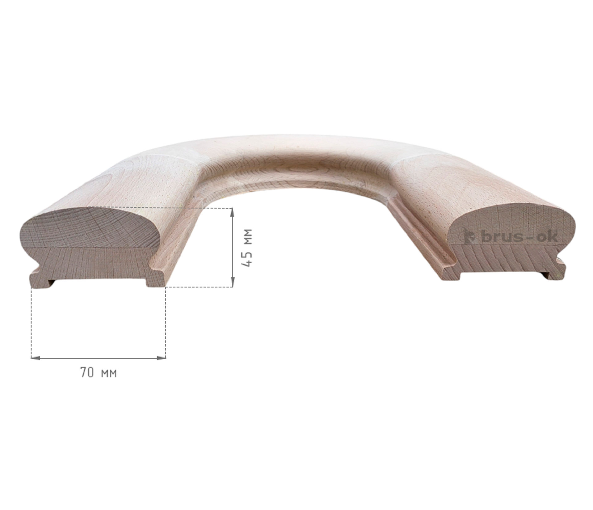 Поворот поручня - Поворот поручня деревянный купить, Москва, СПБ, Курск