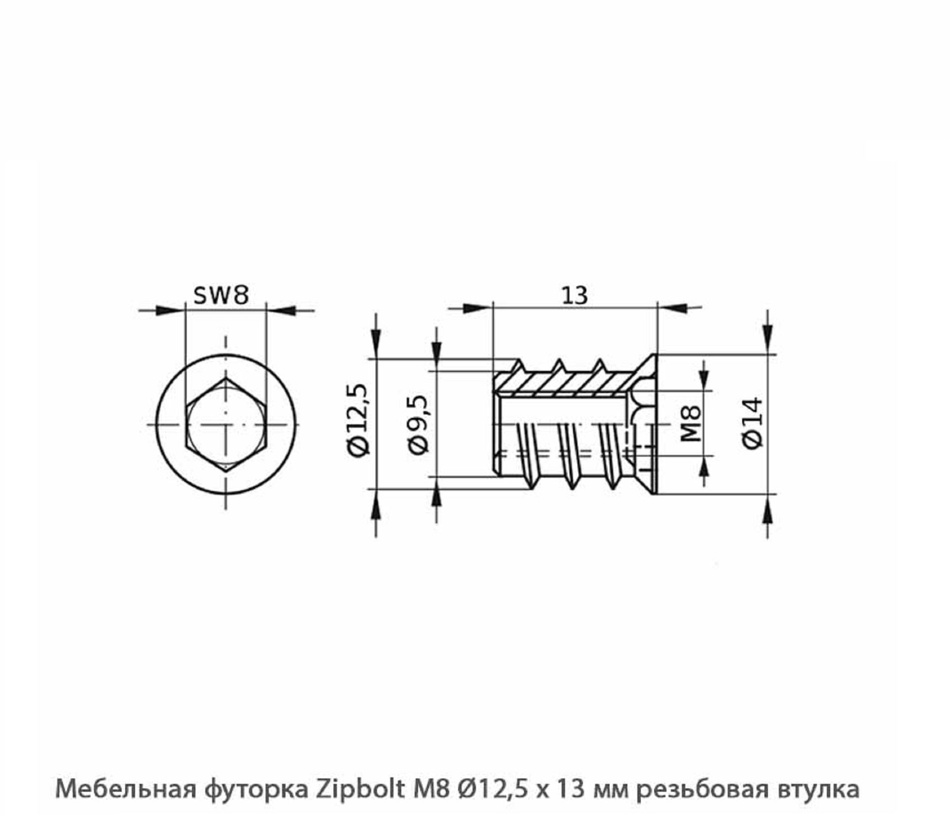 Мебельные футорки - Футорка мебельная купить, металлические, пластиковые, резьбовые, с внутренней резьбой - Москва, СПБ, Курск