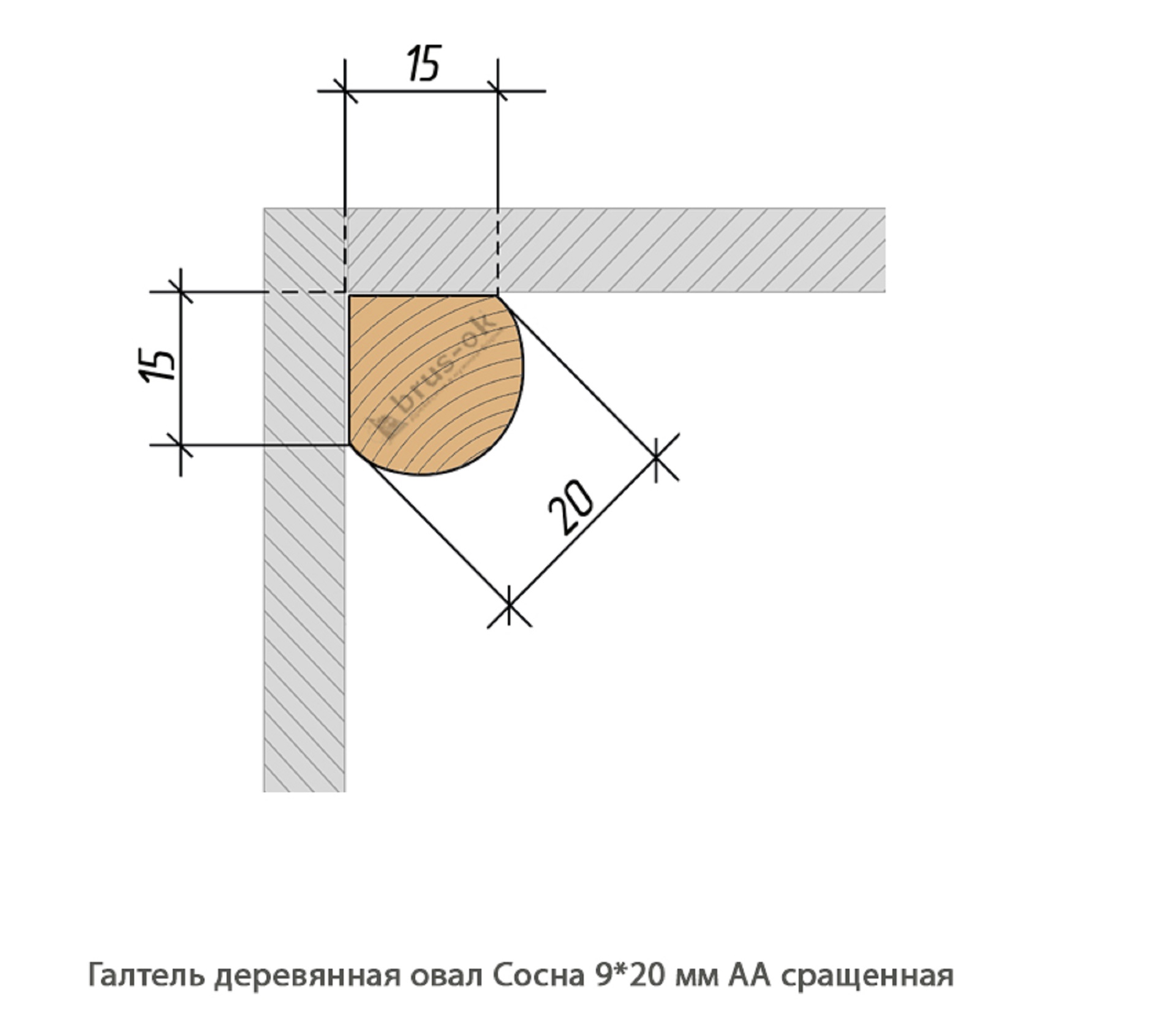 Галтель деревянная - Галтель деревянная купить в Москве, СПБ, Курске