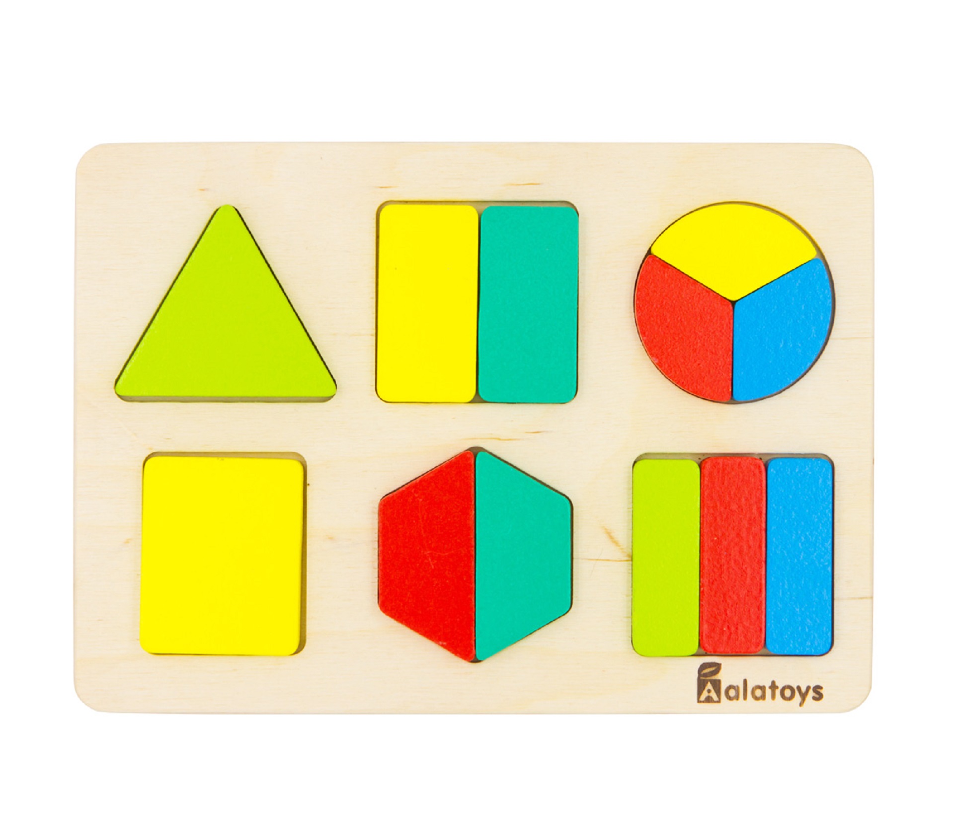 Пазлы "Дроби-фигуры" / 15 * 150 * 210 мм