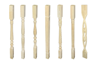 Балясины деревянные - Купить деревянные балясины для лестниц. Москва, Санкт - Петербург, Курск.