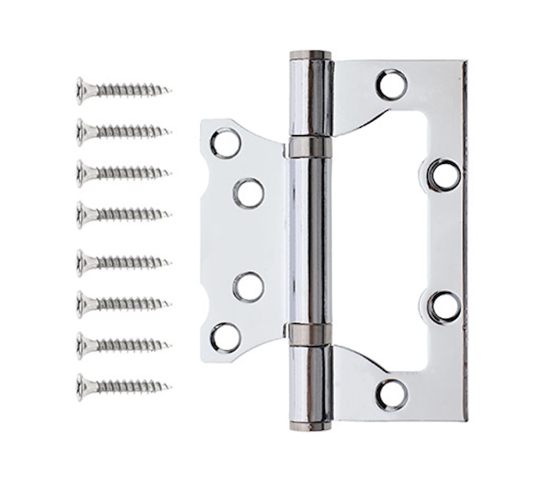 Петля накладная Code Deco хром