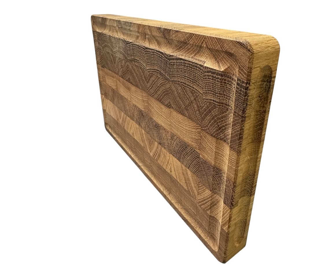 Разделочная доска торцевая  / Дуб / масло-воск / 30 * 200 * 300 мм