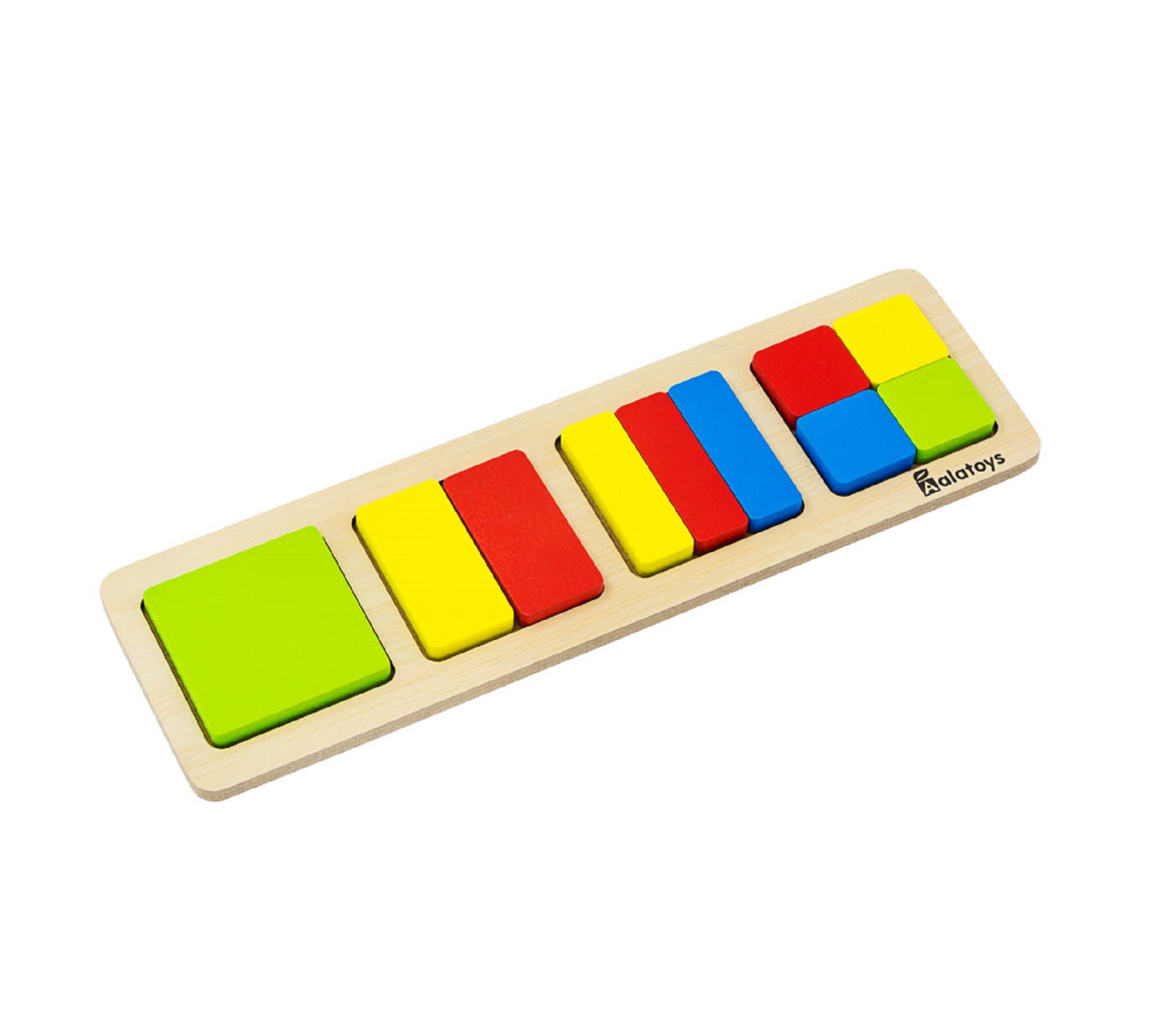 Пазлы "Дроби-квадраты" / 15 * 90 * 300 мм