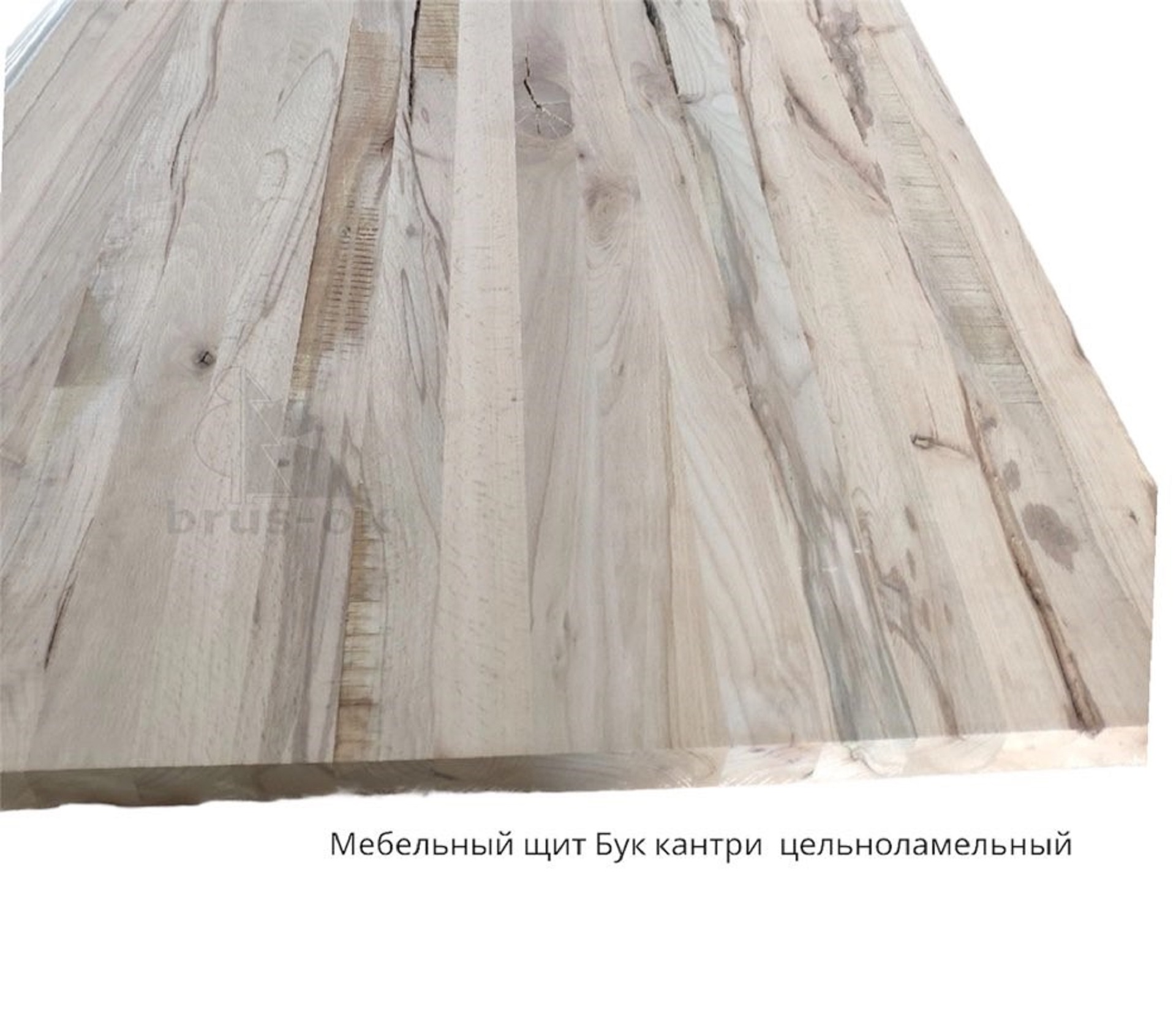 Мебельный щит Бук цельноламельный 40мм.