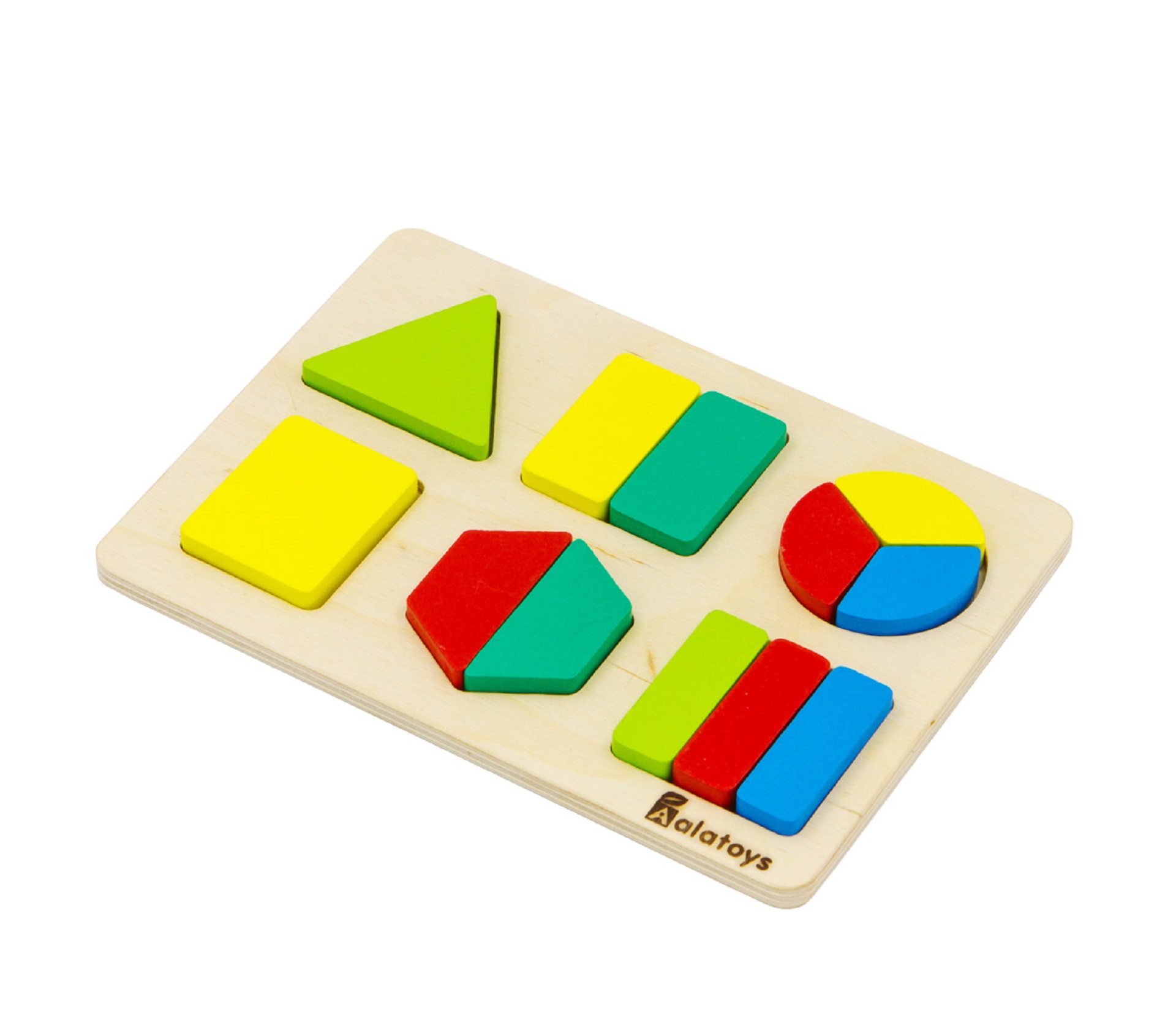 Пазлы "Дроби-фигуры" / 15 * 150 * 210 мм