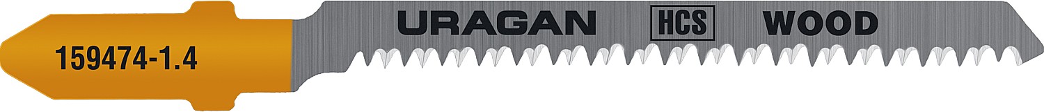 Пилка для электролобзика Uragan Wood / TPIT101AO / Т-образный, EU - хвостовик