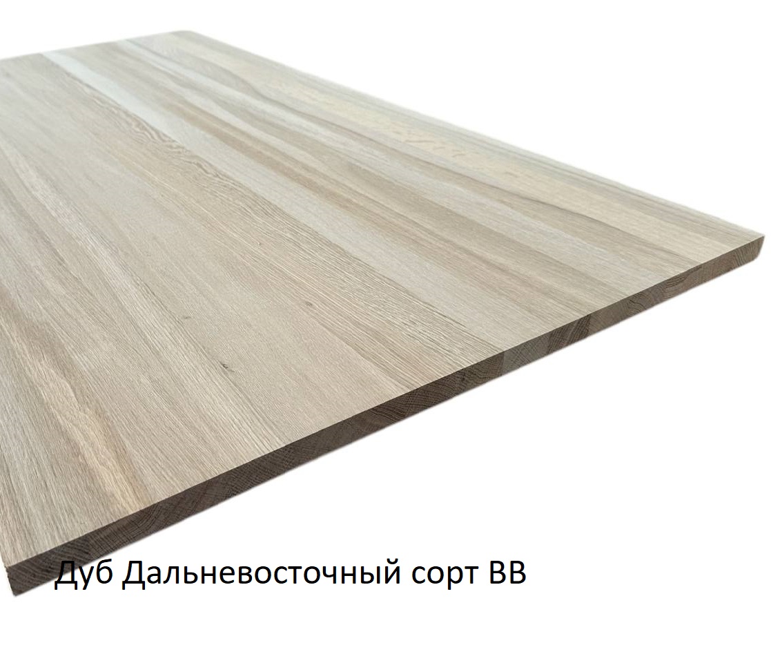Мебельный щит Дуб цельноламельный 40мм.