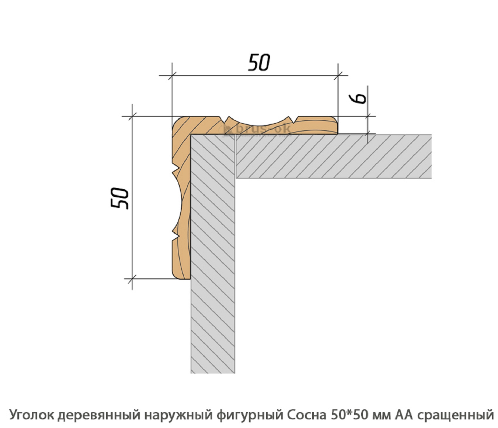 Уголок деревянный - Купить деревянный уголок, наружный или внутренний уголки из дерева, сосна, дуб, лиственница, массив - Москва, СПБ, Курск