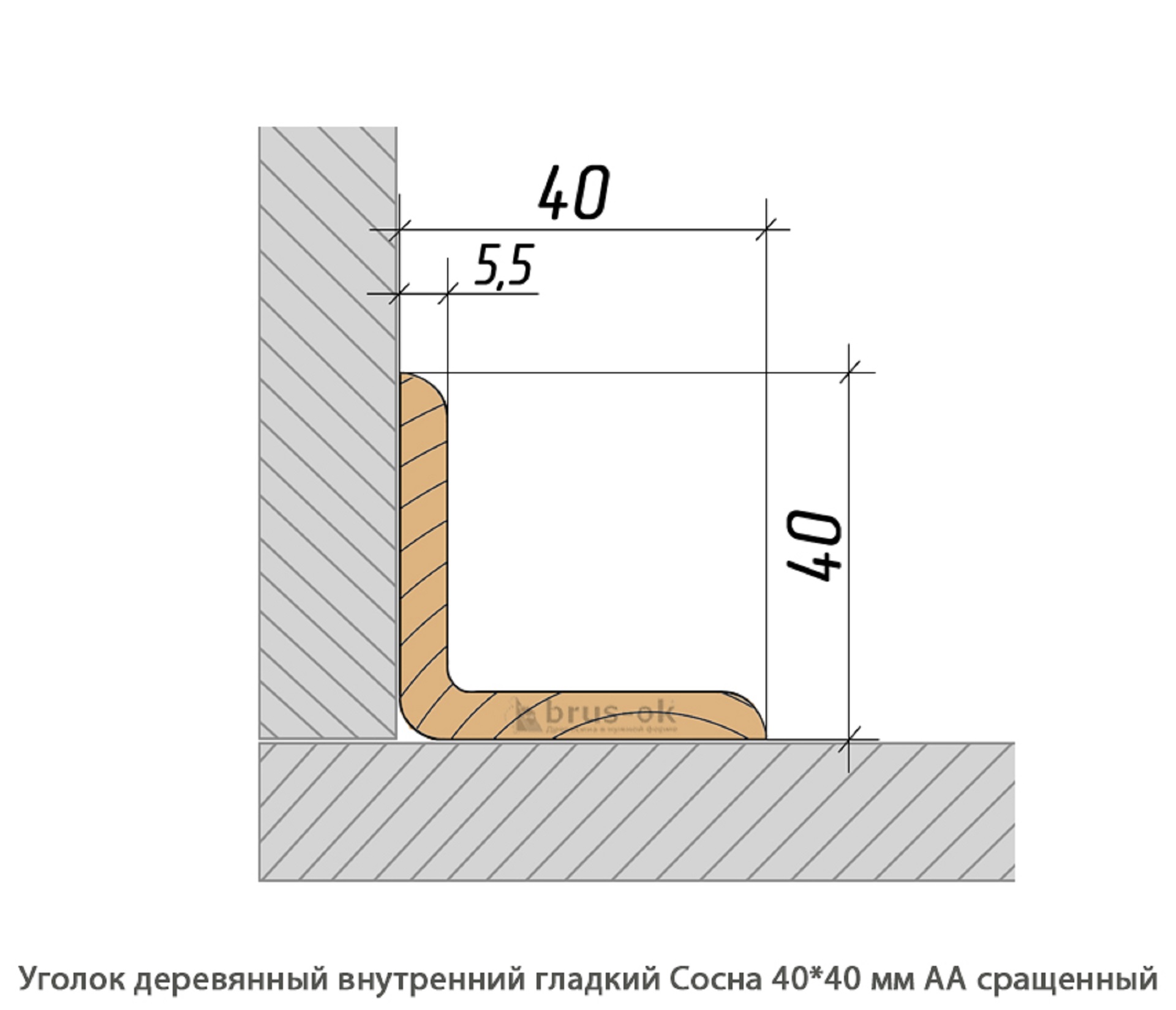 Уголок деревянный - Купить деревянный уголок, наружный или внутренний уголки из дерева, сосна, дуб, лиственница, массив - Москва, СПБ, Курск
