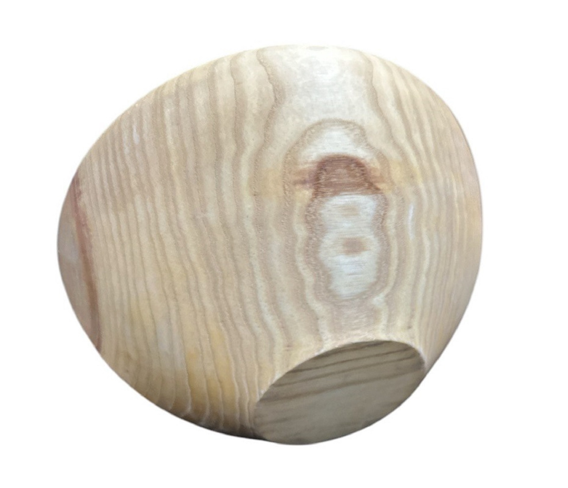 Тарелка деревянная цельная  глубокая / Ясень / масло-воск / Ø 220 мм, h -110 мм