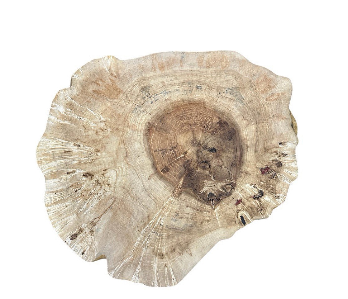 Кофейный стол из слэба  Клен / эпоксидная смола / масло-воск / бесцветный