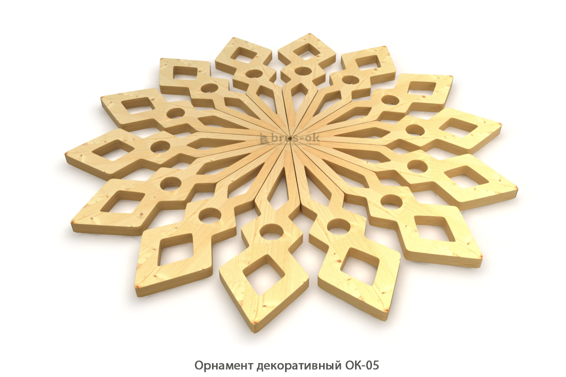 Орнамент декоративный ОК-05 / Ель / цельн.массив
