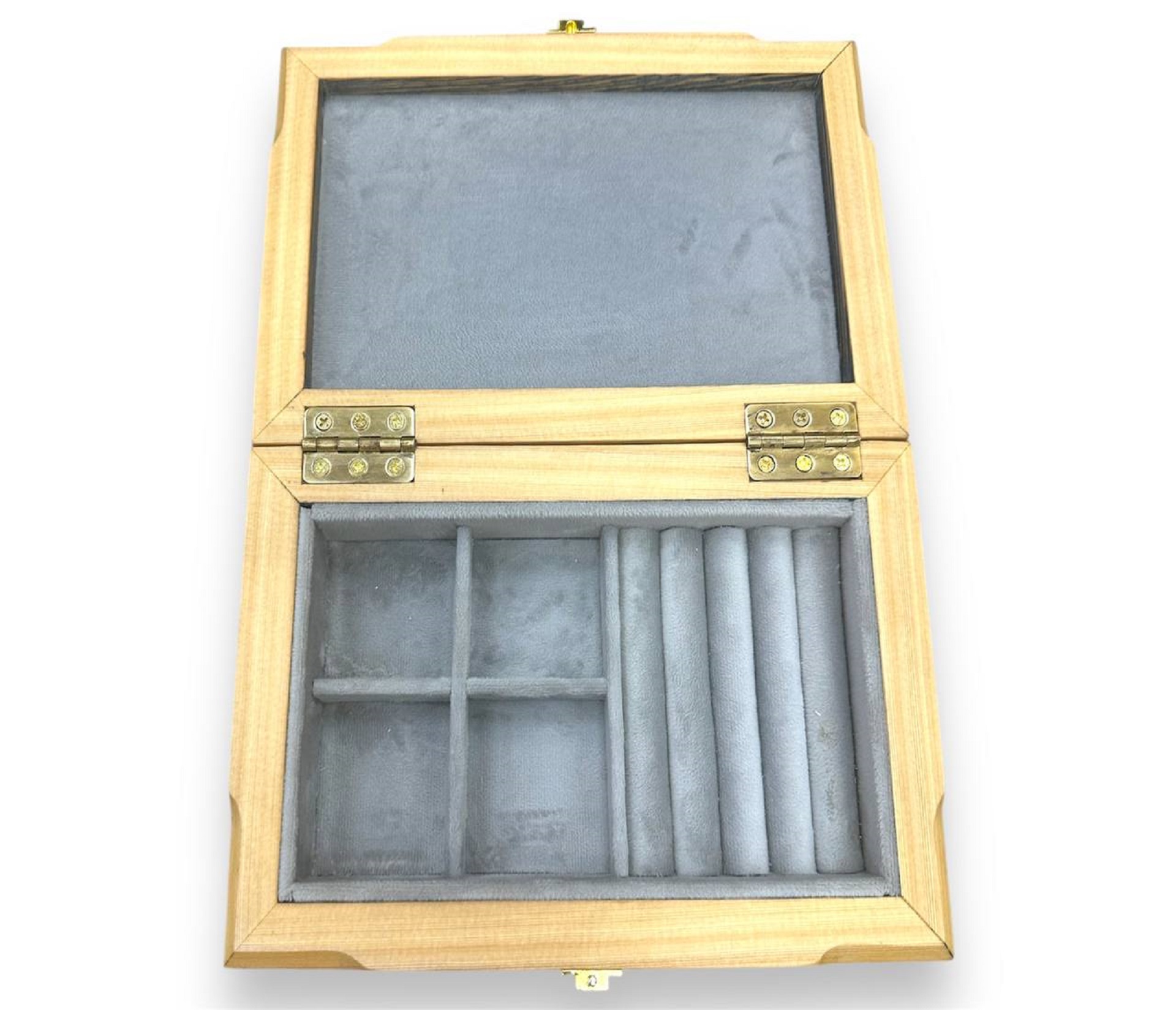 Шкатулка для украшений / Лиственница / масло-воск / 85 * 160 * 250 мм