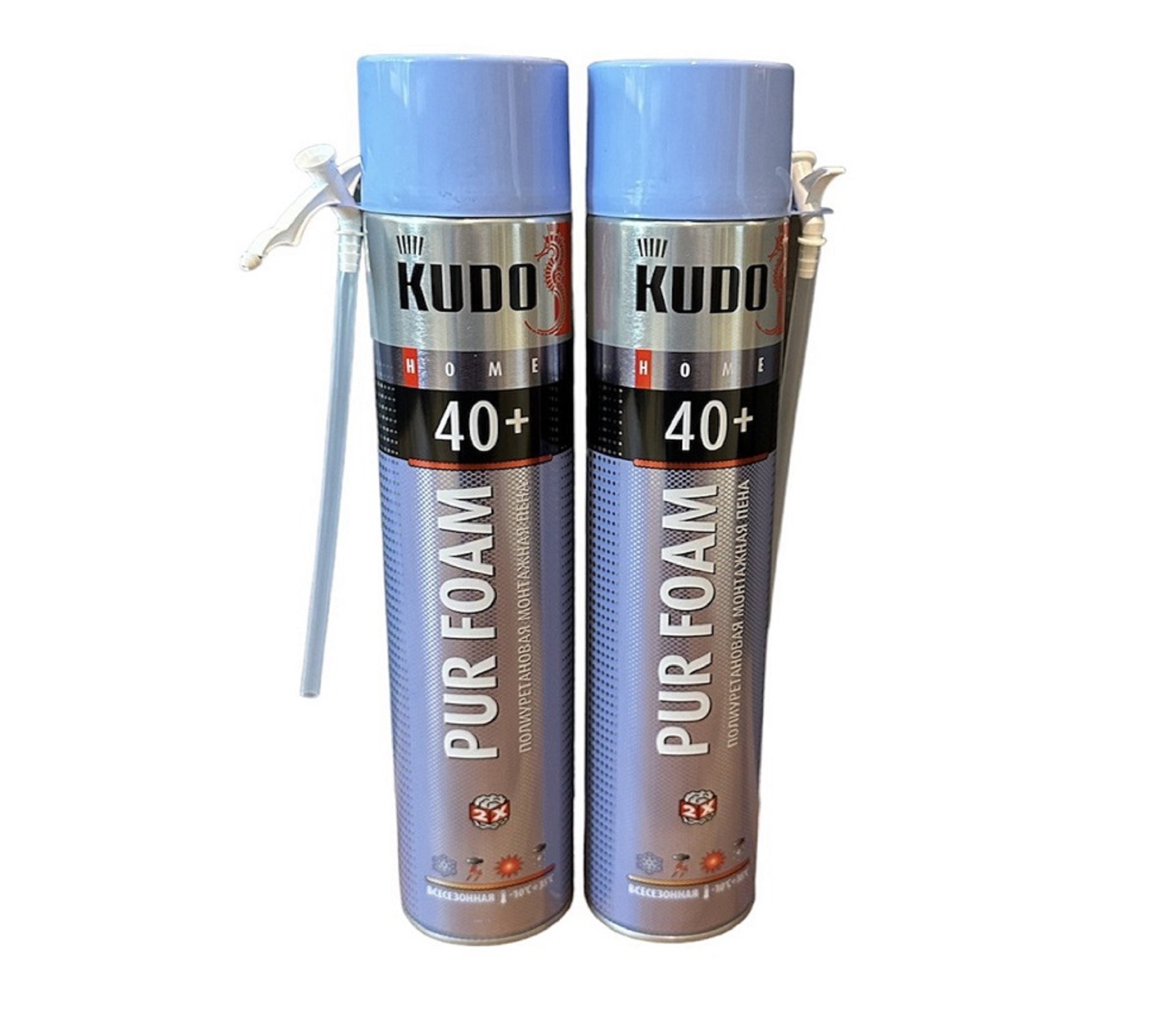 Пена монтажная Kudo GUN PUR FOAM 40 / от -10°C до +35°C / бытовое