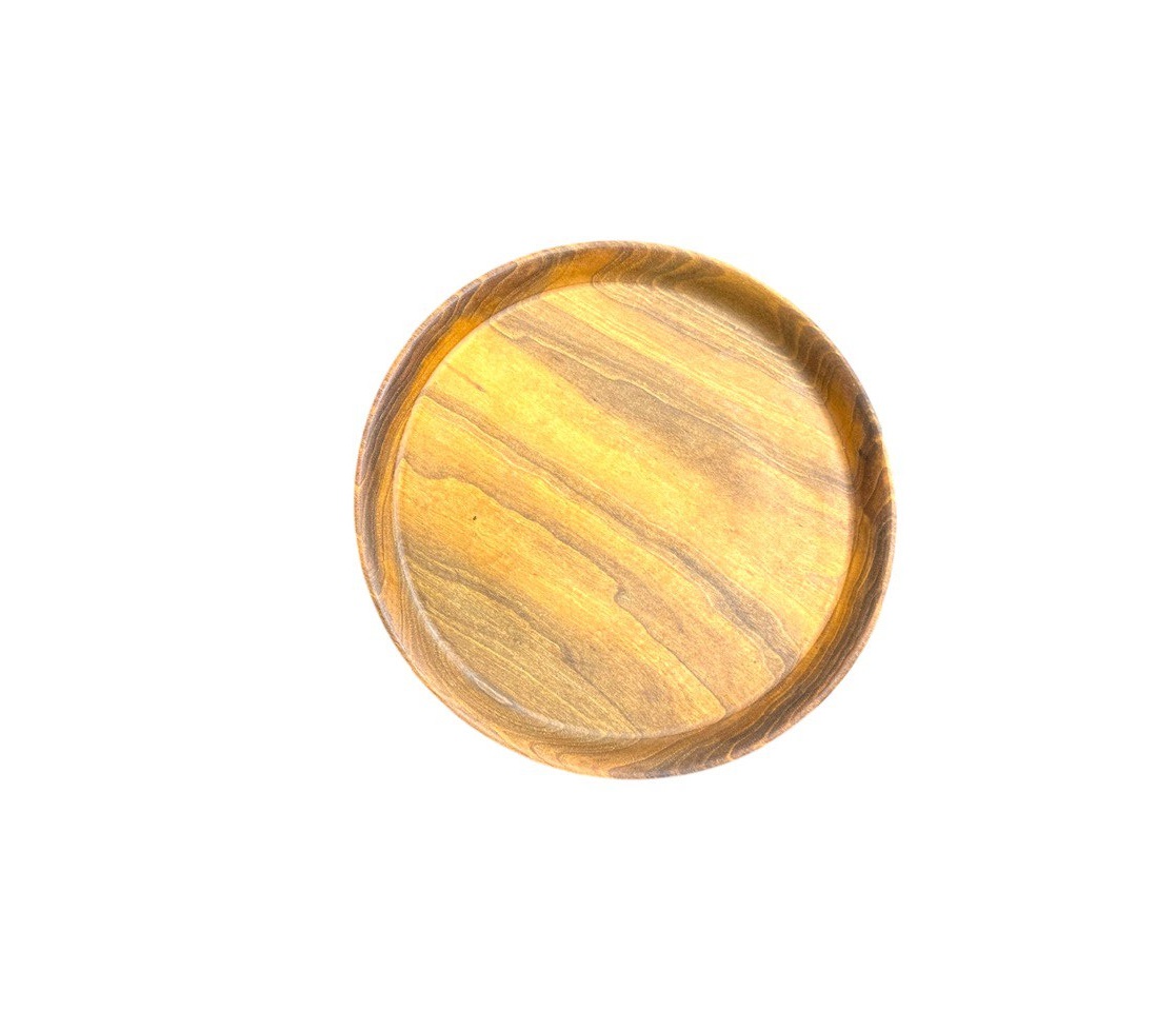 Поднос круглый / Орех / масло-воск / 20 * 230 * 230 мм