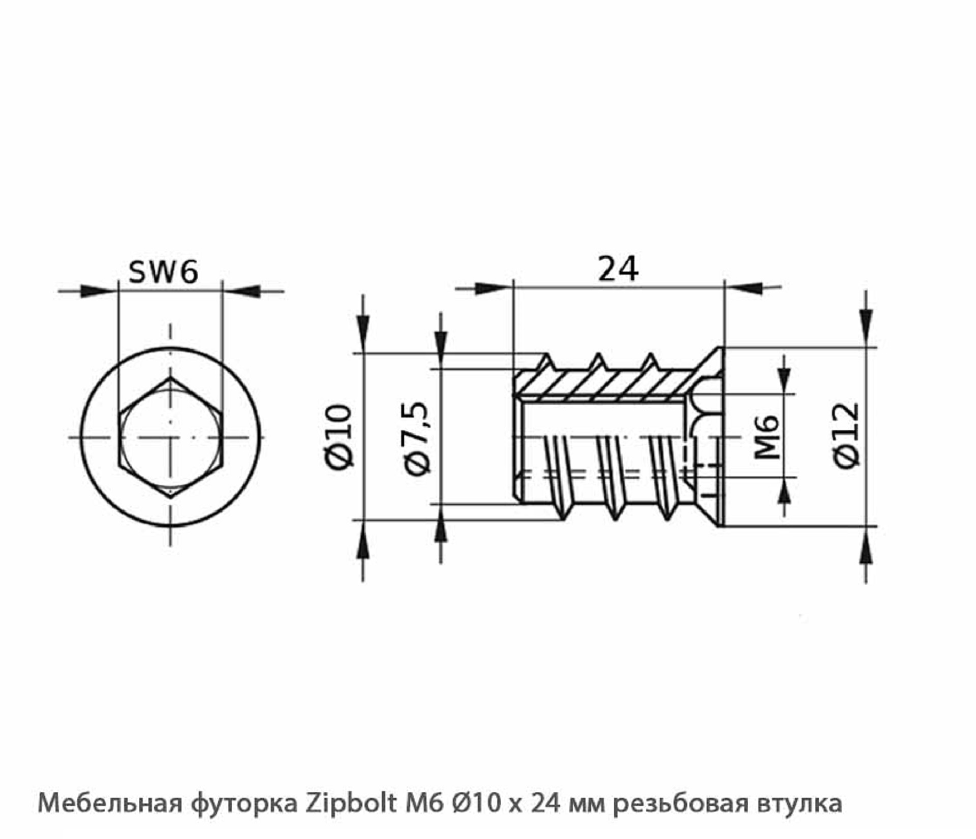 Мебельные футорки - Футорка мебельная купить, металлические, пластиковые, резьбовые, с внутренней резьбой - Москва, СПБ, Курск