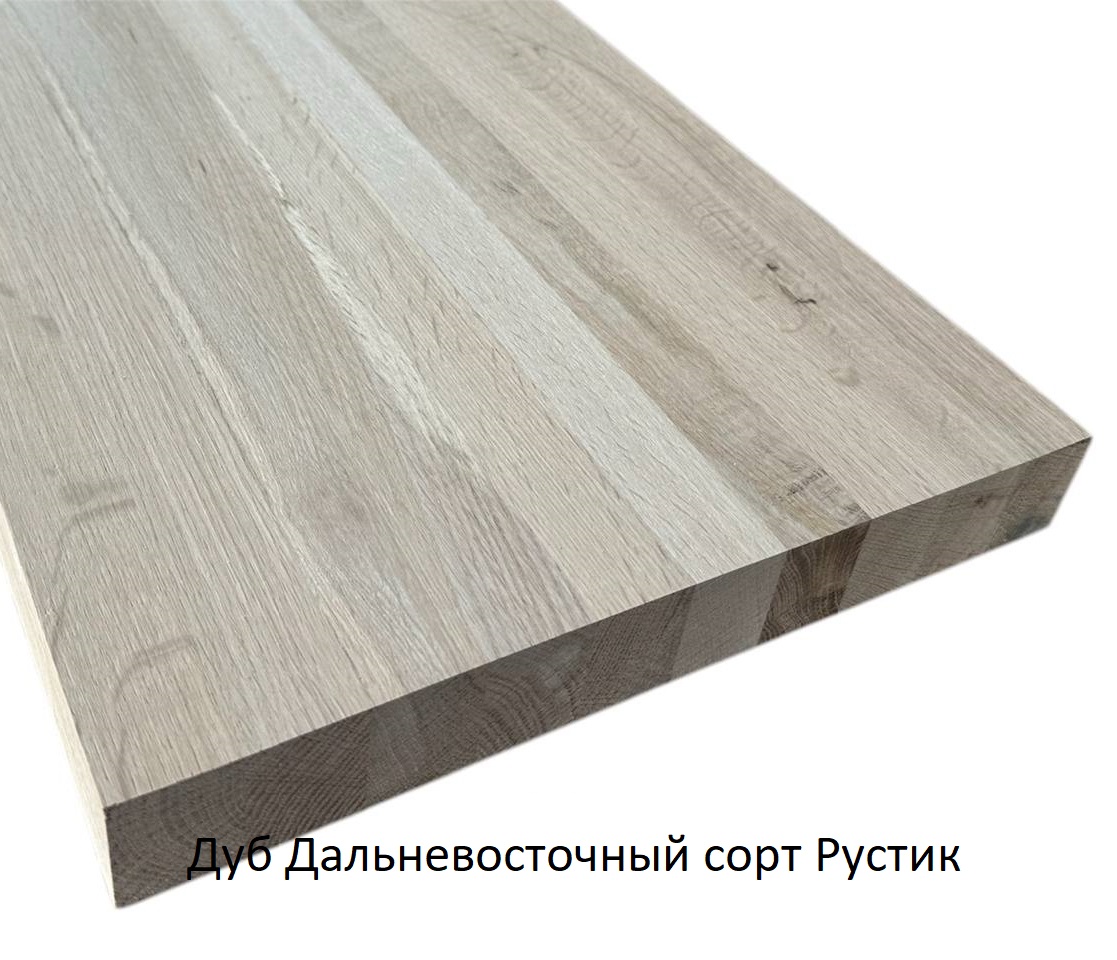 Мебельный щит Дуб цельноламельный 40мм.