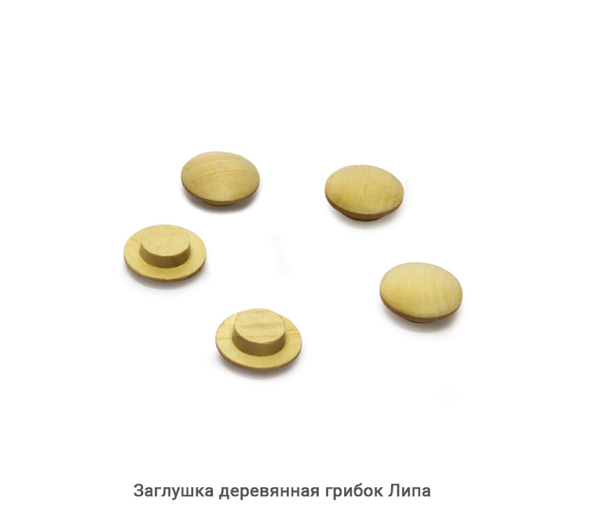 Заглушка деревянная грибок Липа