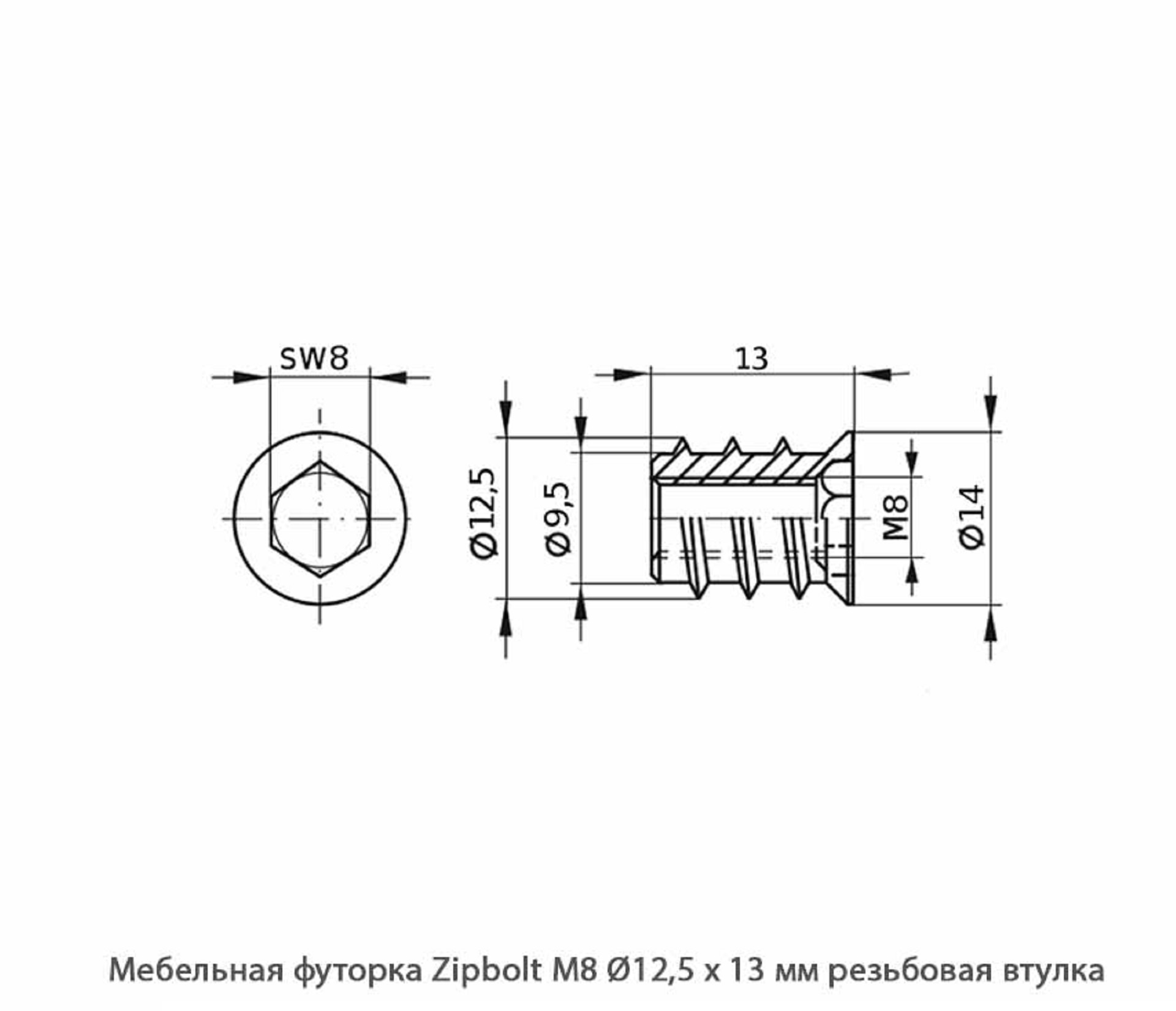 Мебельные футорки - Футорка мебельная купить, металлические, пластиковые, резьбовые, с внутренней резьбой - Москва, СПБ, Курск