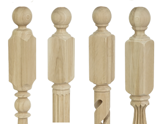 Столбы начальные - Купить начальный столб для лестницы деревянный, Москва, СПБ, Курск