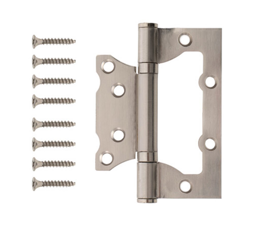 Петля накладная Code Deco никель матовый