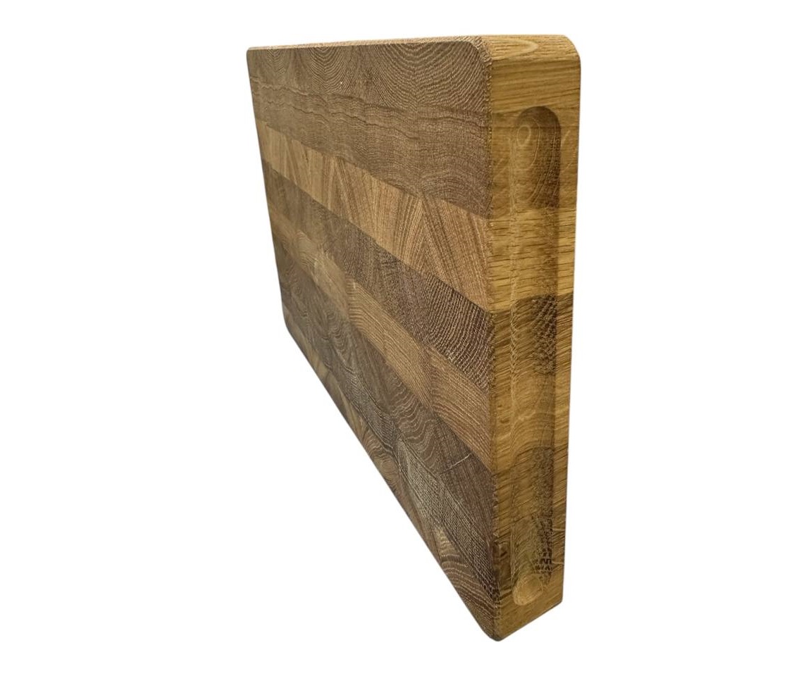 Разделочная доска торцевая  / Дуб / масло-воск / 30 * 200 * 300 мм