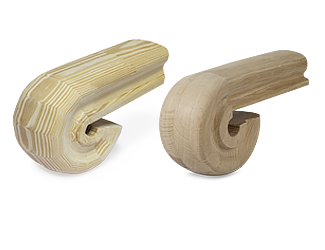 Окончание поручня - Окончание поручня из дерева купить, Москва, СПБ, Курск