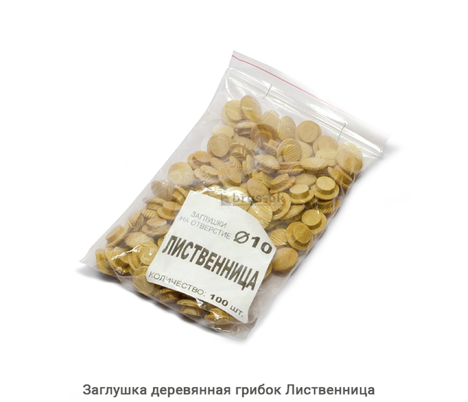 Заглушка деревянная грибок Лиственница