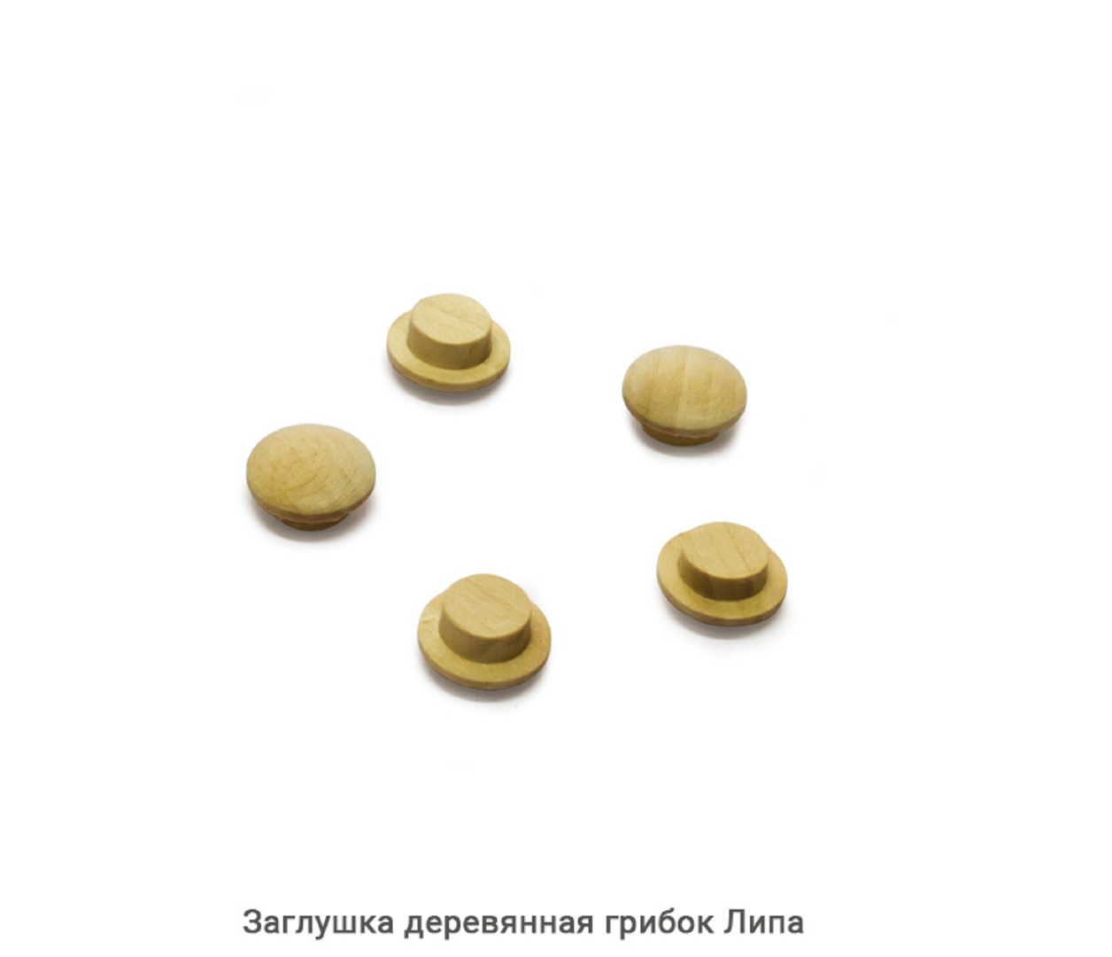 Заглушка деревянная грибок Липа