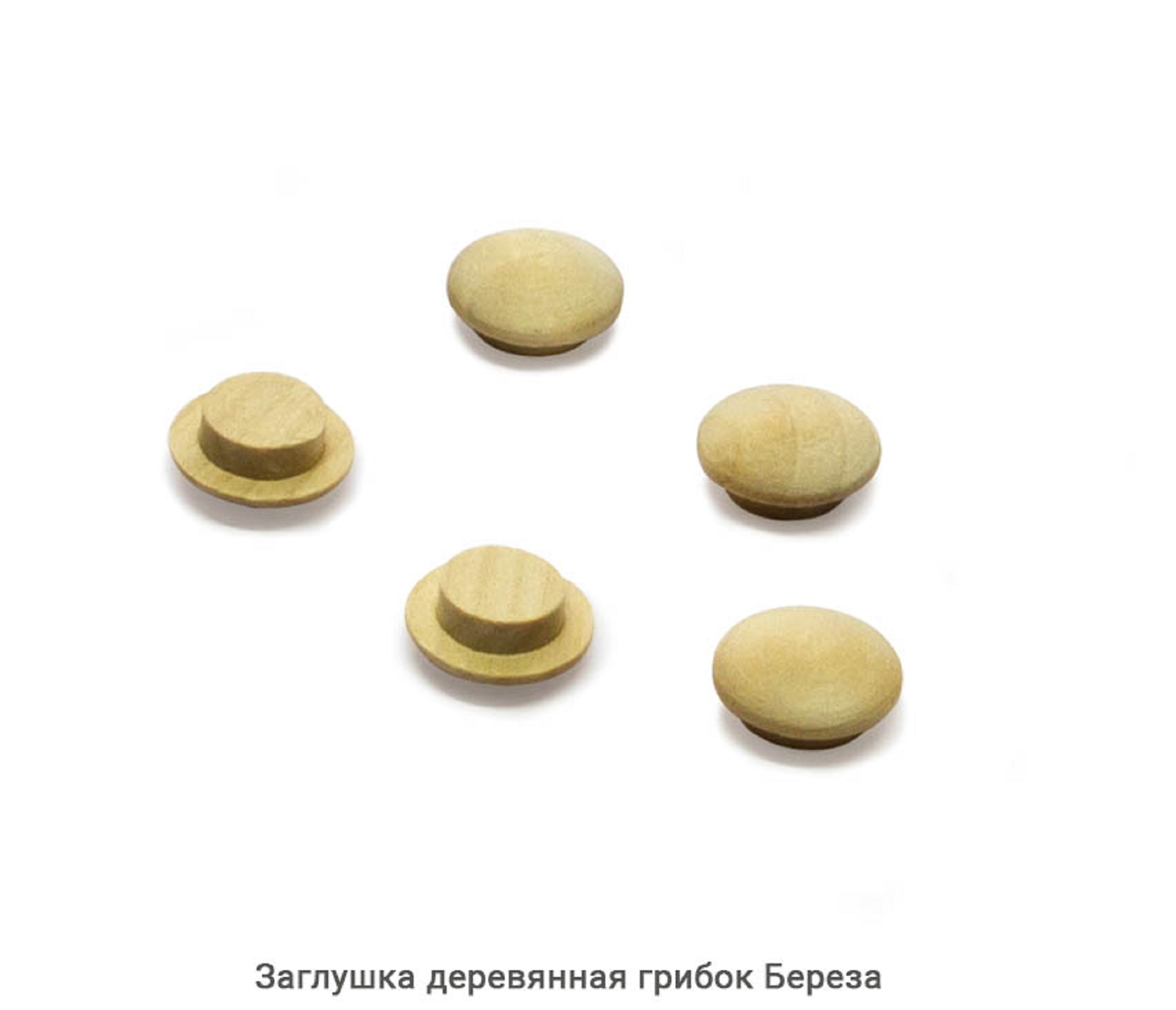 Заглушка деревянная грибок Береза