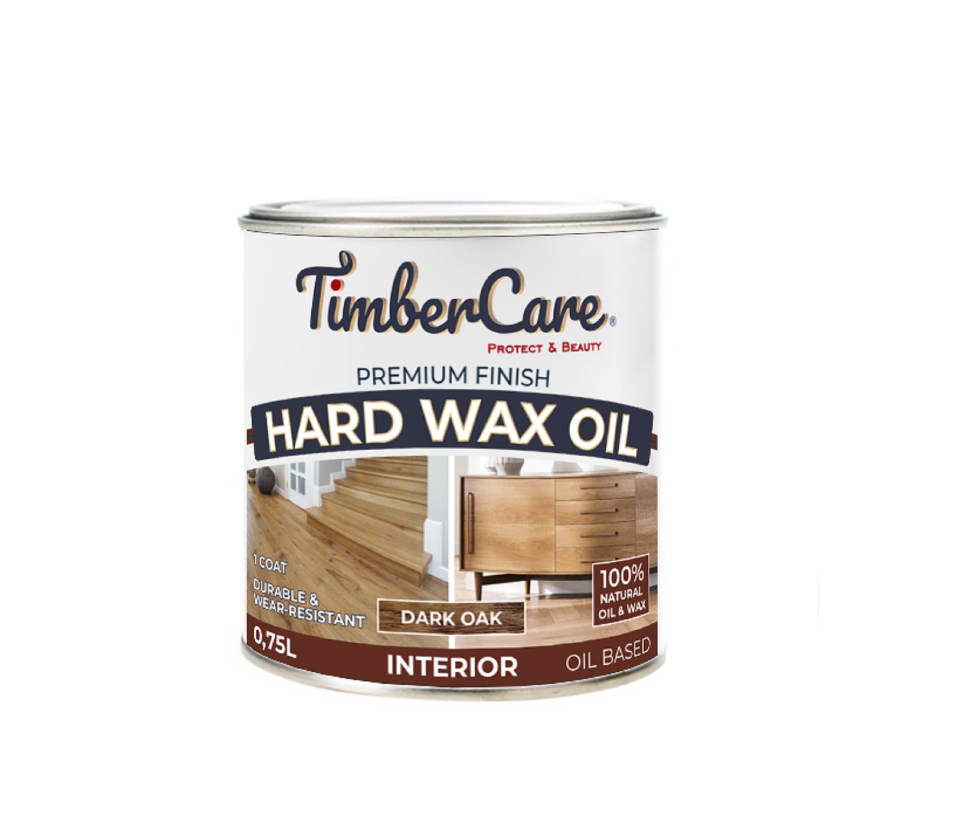 Масло защитное с твердым воском TimberCare  Hard Wax Oil / Dark oak / Темный дуб