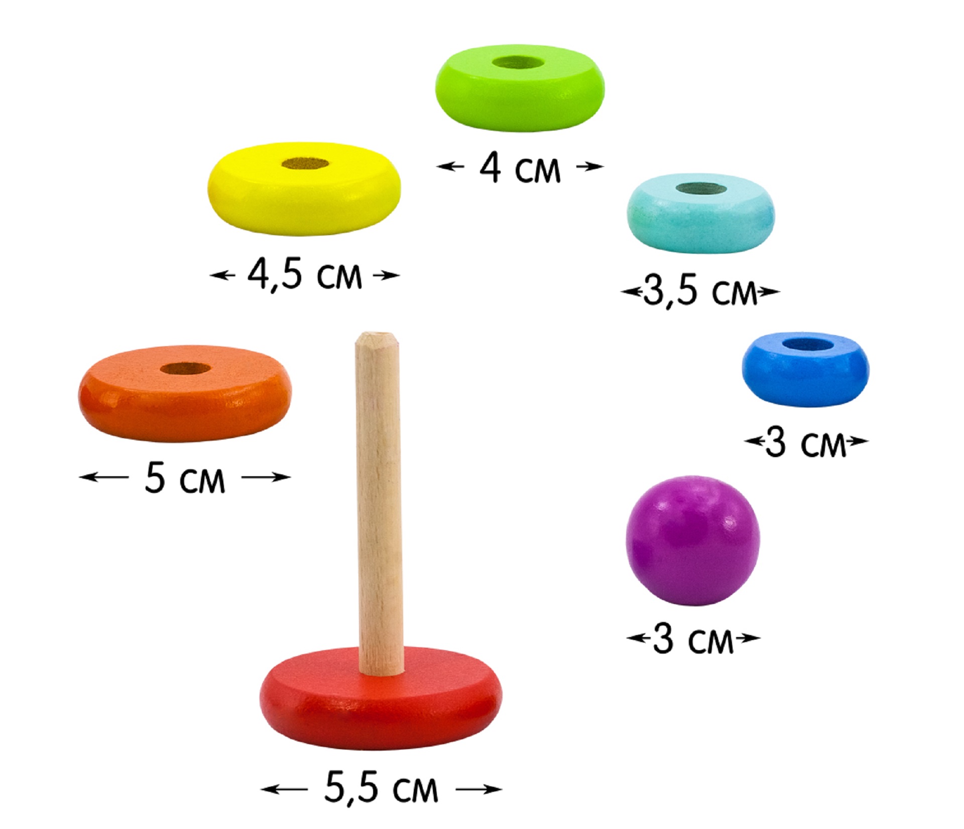 Пирамидка  / 102 * 53 * 53 мм