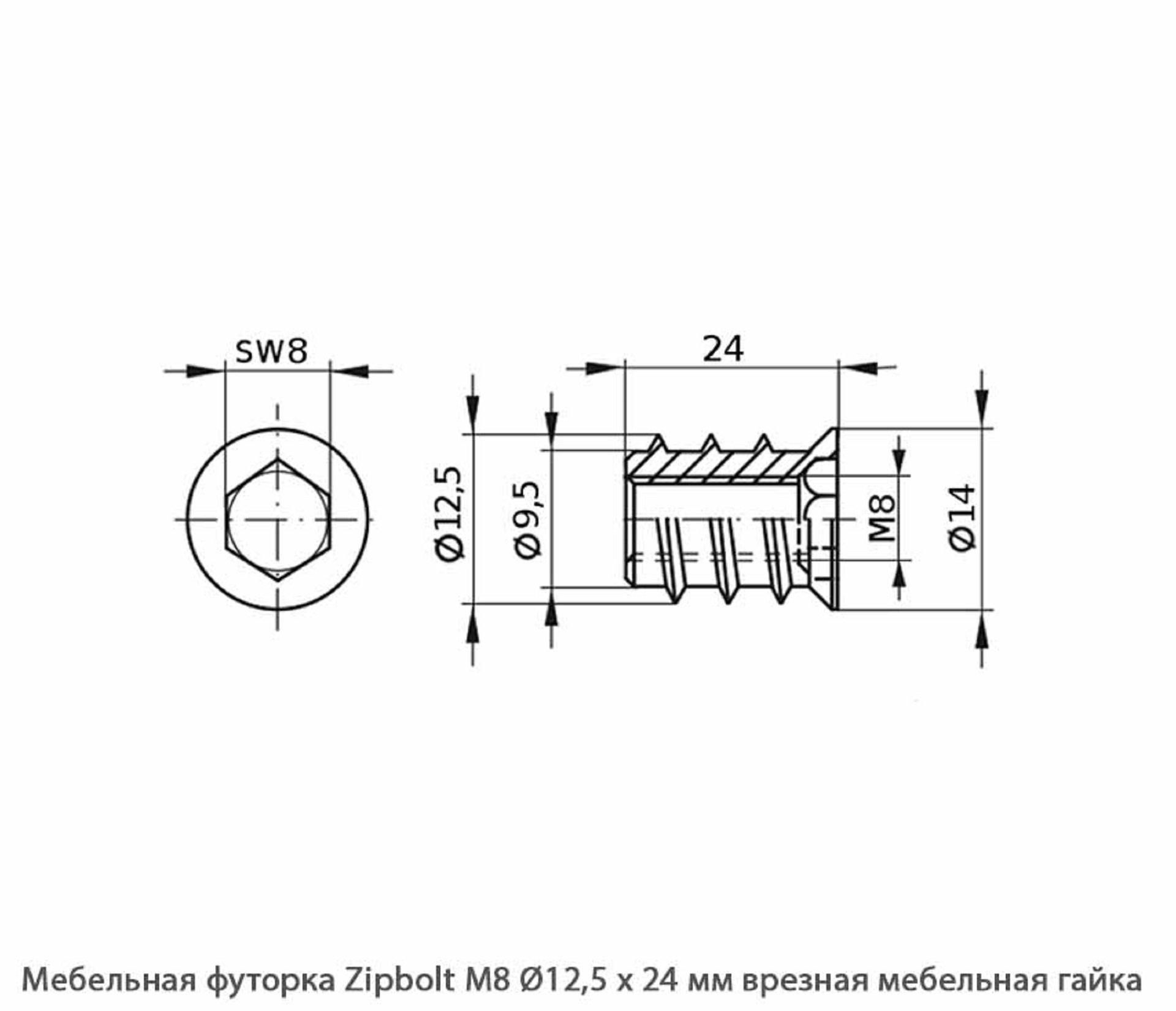 Мебельные футорки - Футорка мебельная купить, металлические, пластиковые, резьбовые, с внутренней резьбой - Москва, СПБ, Курск