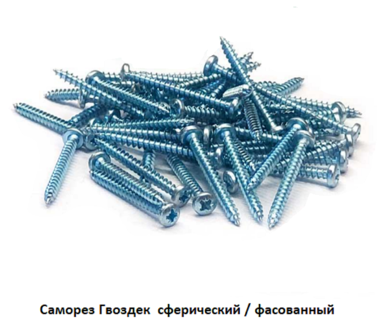 Саморез Гвоздек  сферический острый / фасованный